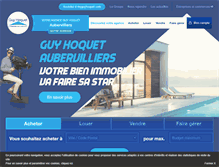 Tablet Screenshot of guyhoquet-immobilier-aubervilliers.com